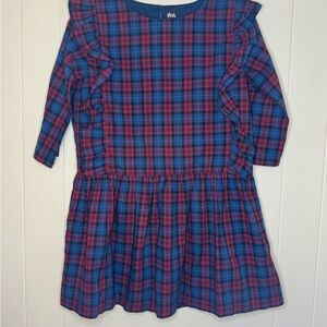 Tea Collection Family Plaid Ruffle Dress